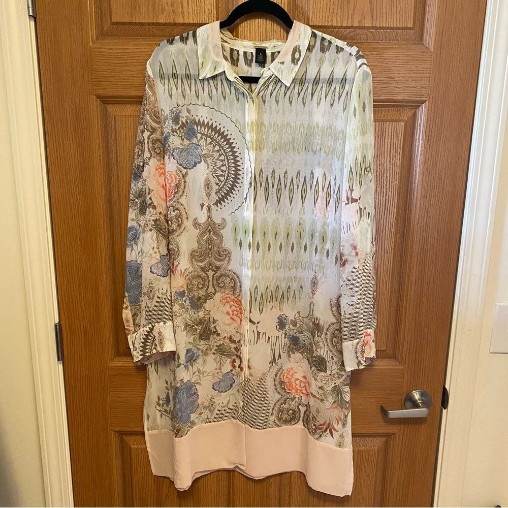 Chico's Black Label sheer duster